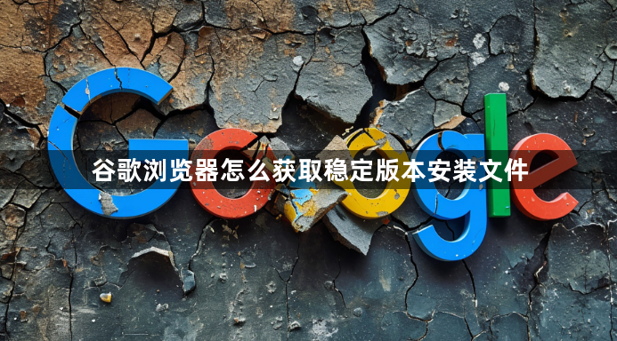 谷歌浏览器怎么获取稳定版本安装文件1