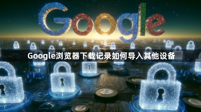 Google浏览器下载记录如何导入其他设备1
