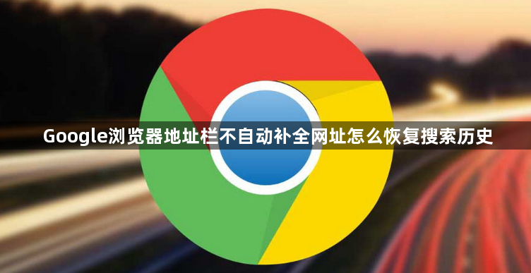 Google浏览器地址栏不自动补全网址怎么恢复搜索历史1