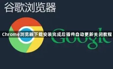 Chrome浏览器下载安装完成后插件自动更新关闭教程1